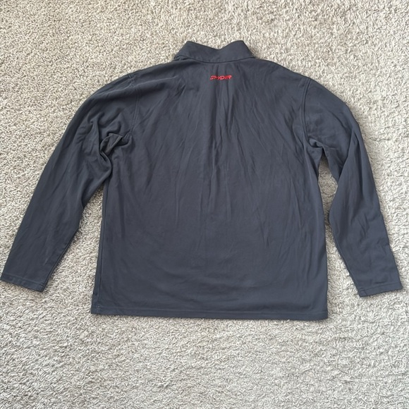 EUC Mens Spyder Slate Gray Solid 1/4 Zip Pullover Outdoors HikingLogo Sweater XL - Picture 6 of 8